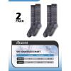 OutdoorMaster Ski Socks, Snowboarding Socks for Men & Women, Thermal Winter Warm & Breathable, Over The Calf Non-Slip Cuff(Gray)