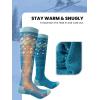 OutdoorMaster Ski Socks, Snowboarding Socks for Men & Women, Thermal Winter Warm & Breathable, Over The Calf Non-Slip Cuff(Green)