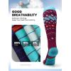 OutdoorMaster Ski Socks, Snowboarding Socks for Men & Women, Thermal Winter Warm & Breathable, Over The Calf Non-Slip Cuff(Vermilion)