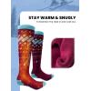 OutdoorMaster Ski Socks, Snowboarding Socks for Men & Women, Thermal Winter Warm & Breathable, Over The Calf Non-Slip Cuff(Vermilion)