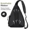 OutdoorMaster Sling Bag, Hiking Daypack, Crossbody Shoulder Chest Urban Outdoor Travel Backpack for Women & Men(Black)