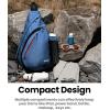 OutdoorMaster Sling Bag, Hiking Daypack, Crossbody Shoulder Chest Urban Outdoor Travel Backpack for Women & Men(Dark Blue 2)