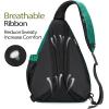 OutdoorMaster Sling Bag, Hiking Daypack, Crossbody Shoulder Chest Urban Outdoor Travel Backpack for Women & Men(L10-classic Teal)