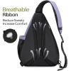 OutdoorMaster Sling Bag, Hiking Daypack, Crossbody Shoulder Chest Urban Outdoor Travel Backpack for Women & Men(Light Purple)
