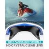 OutdoorMaster Swim Mask – Wide View Swimming Mask & Goggles Anti-fog Waterproof(Bb-blue Mirror)