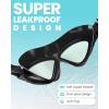 OutdoorMaster Swim Mask – Wide View Swimming Mask & Goggles Anti-fog Waterproof(Bb-blue Mirror)