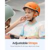 OutdoorMaster Toddler Helmet, Toddler Bike Helmet, Bike Helmet for Youth Boys & Girls, Kids Helmet with Visor, Dial Fit Adjustment Ventilation Multi-Sport Helmet for Bicycle Skate Scooter Longboard(Lucky Dinosaur)