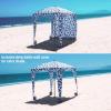 Qipi Beach Cabana – Easy to Set Up Canopy, Waterproof, Portable 6′ x 6′ Beach Shelter, Included Side Wall, Shade with UPF 50+ UV Protection, Ultimate Sun Umbrella – for Kids, Family & Friends(Sea Life)