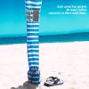 Qipi Beach Cabana – Easy to Set Up Canopy, Waterproof, Portable 6′ x 6′ Beach Shelter, Included Side Wall, Shade with UPF 50+ UV Protection, Ultimate Sun Umbrella – for Kids, Family & Friends(Siesta Beach)