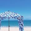 Qipi Beach Cabana – Easy to Set Up Canopy, Waterproof, Portable 6′ x 6′ Beach Shelter, Included Side Wall, Shade with UPF 50+ UV Protection, Ultimate Sun Umbrella – for Kids, Family & Friends(Sea Life)