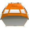 OutdoorMaster Beach Tent Sun Shelter for 3-4 Person, Pop Up Beach Tent Easy Setup with Sandbags, Portable Sun Shade Canopy with Carrying Bag for Beach & Outdoor, UPF50+ UV Protection, Family Size(Orange)