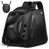 OutdoorMaster Boot Bag – Upgraded Ski Boots and Snowboard Boots Bag, Excellent for Travel with Waterproof Exterior & Bottom – for Men, Women and Youth, 55L(Black)