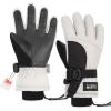 OutdoorMaster Kids Ski Snow Gloves, 3M Thinsulate Winter Windproof Waterproof Thermal Gloves for Boys & Girls, Fits Youth Winter Sports, Skiing, Snowboard(Grey)