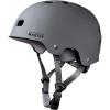 OutdoorMaster Skateboard Cycling Helmet – Two Removable Liners Ventilation Multi-Sport Scooter Roller Skate Inline Skating Rollerblading for Kids, Youth & Adults(Grey)