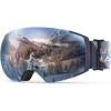 OutdoorMaster Ski Goggles Horizon – Snowboard Goggles with Ultra View, Frameless, Interchangeable Magnetic Lens