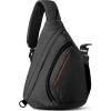 OutdoorMaster Sling Bag, Hiking Daypack, Crossbody Shoulder Chest Urban Outdoor Travel Backpack for Women & Men(Black)