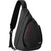 OutdoorMaster Sling Bag, Hiking Daypack, Crossbody Shoulder Chest Urban Outdoor Travel Backpack for Women & Men(Classic Black)