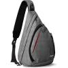 OutdoorMaster Sling Bag, Hiking Daypack, Crossbody Shoulder Chest Urban Outdoor Travel Backpack for Women & Men(Gray)