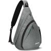 OutdoorMaster Sling Bag, Hiking Daypack, Crossbody Shoulder Chest Urban Outdoor Travel Backpack for Women & Men(Light Gray)