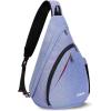 OutdoorMaster Sling Bag, Hiking Daypack, Crossbody Shoulder Chest Urban Outdoor Travel Backpack for Women & Men(Light Purple)