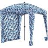 Qipi Beach Cabana – Easy to Set Up Canopy, Waterproof, Portable 6′ x 6′ Beach Shelter, Included Side Wall, Shade with UPF 50+ UV Protection, Ultimate Sun Umbrella – for Kids, Family & Friends(Sea Life)