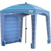 Qipi Beach Cabana – Easy to Set Up Canopy, Waterproof, Portable 6′ x 6′ Beach Shelter, Included Side Wall, Shade with UPF 50+ UV Protection, Ultimate Sun Umbrella – for Kids, Family & Friends(Siesta Beach)