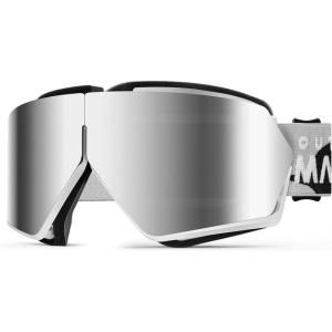 OutdoorMaster Seagull Dirt Bike Goggles, Motorcycle Goggles, Foldable ATV Goggles for Men Women Youth(Wtg-vlt 10% Silver)