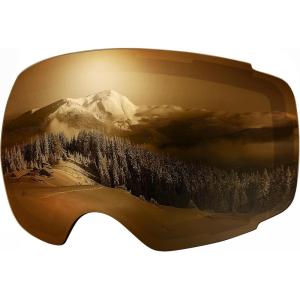 OutdoorMaster Ski Goggles PRO Replacement Lens – 20+ Choices(Vlt 25% Brown – Polarized)