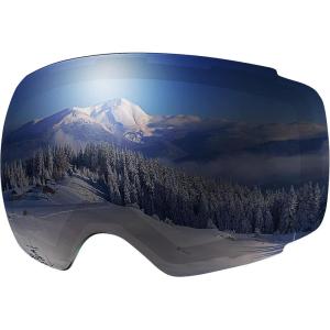 OutdoorMaster Ski Goggles PRO Replacement Lens – 20+ Choices(Vlt 9% Black – Polarized)