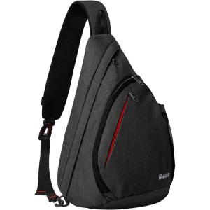 OutdoorMaster Sling Bag, Hiking Daypack, Crossbody Shoulder Chest Urban Outdoor Travel Backpack for Women & Men(Classic Black)