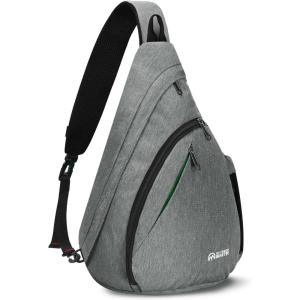 OutdoorMaster Sling Bag, Hiking Daypack, Crossbody Shoulder Chest Urban Outdoor Travel Backpack for Women & Men(Light Gray)