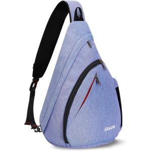 OutdoorMaster Sling Bag, Hiking Daypack, Crossbody Shoulder Chest Urban Outdoor Travel Backpack for Women & Men(Light Purple)