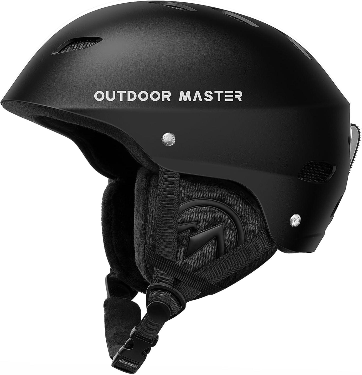 imageOutdoorMaster Kelvin Ski Helmet Snowboard Helmet for Men Women ampamp YouthBlack