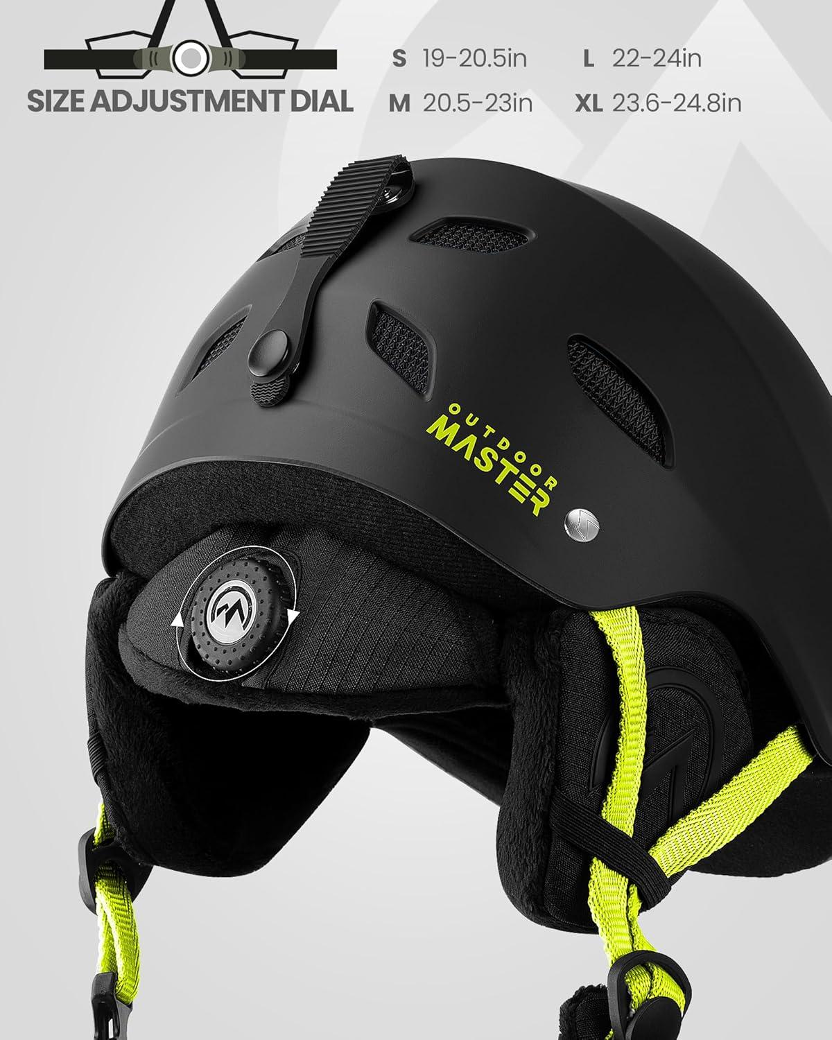 imageOutdoorMaster Kelvin Ski Helmet Snowboard Helmet for Men Women ampamp YouthBlacklemon