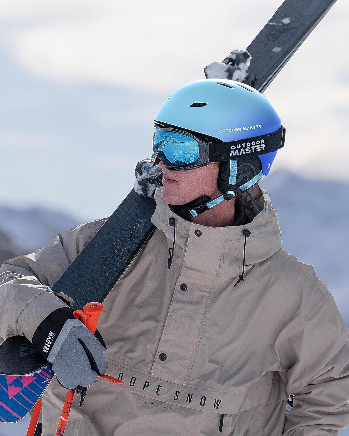imageOutdoorMaster Kelvin Ski Helmet Snowboard Helmet for Men Women ampamp YouthGradient Blue