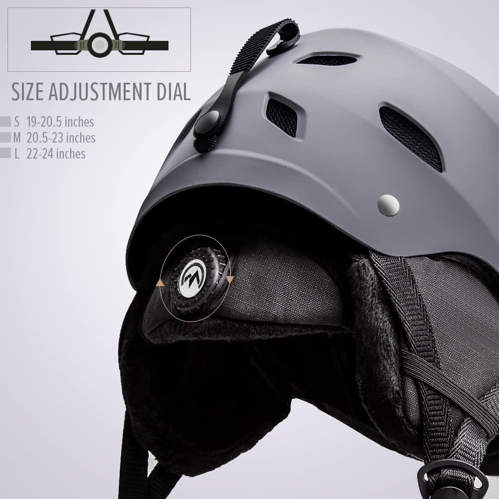 imageOutdoorMaster Kelvin Ski Helmet Snowboard Helmet for Men Women ampamp YouthGray