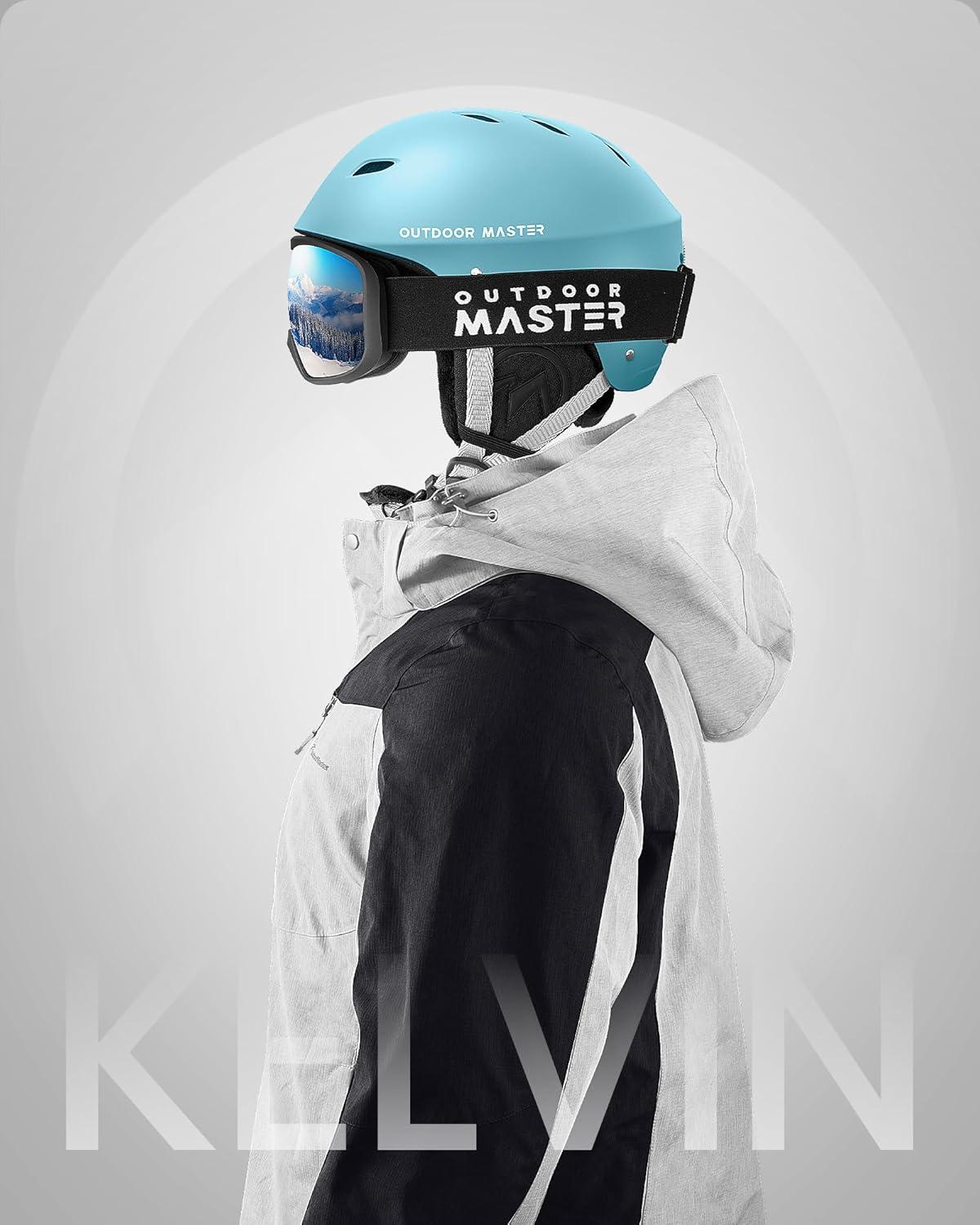 imageOutdoorMaster Kelvin Ski Helmet Snowboard Helmet for Men Women ampamp Youthmint Green
