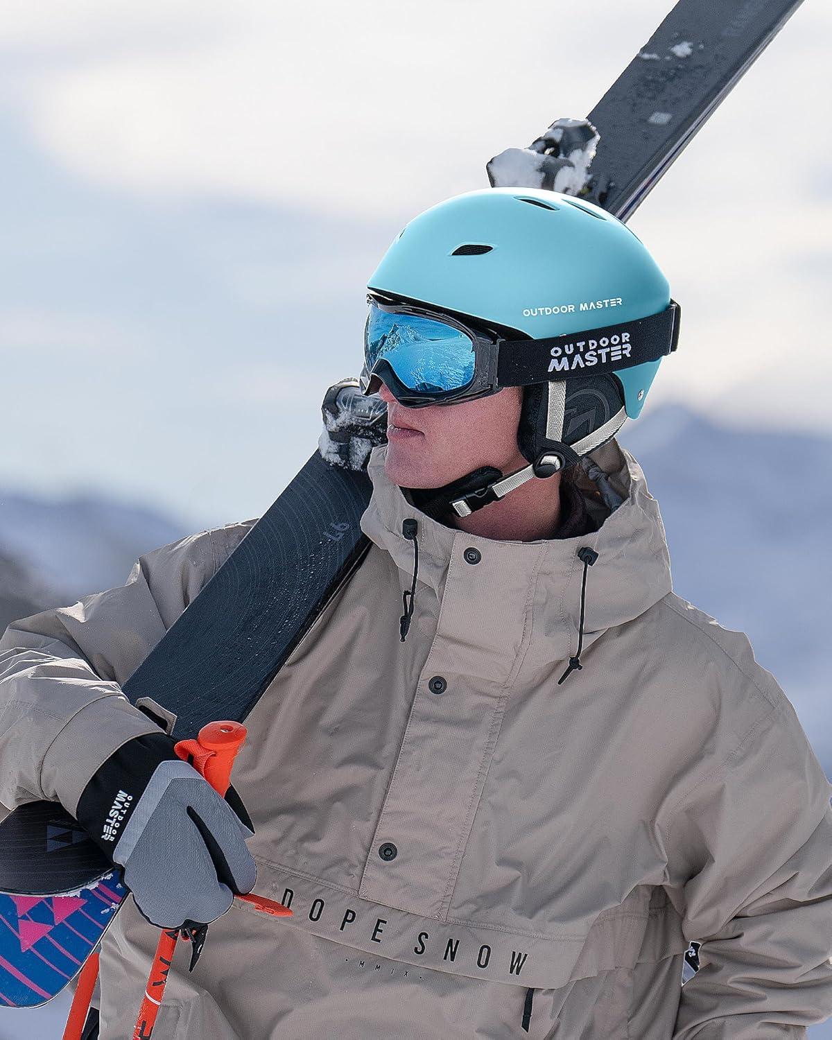 imageOutdoorMaster Kelvin Ski Helmet Snowboard Helmet for Men Women ampamp Youthmint Green