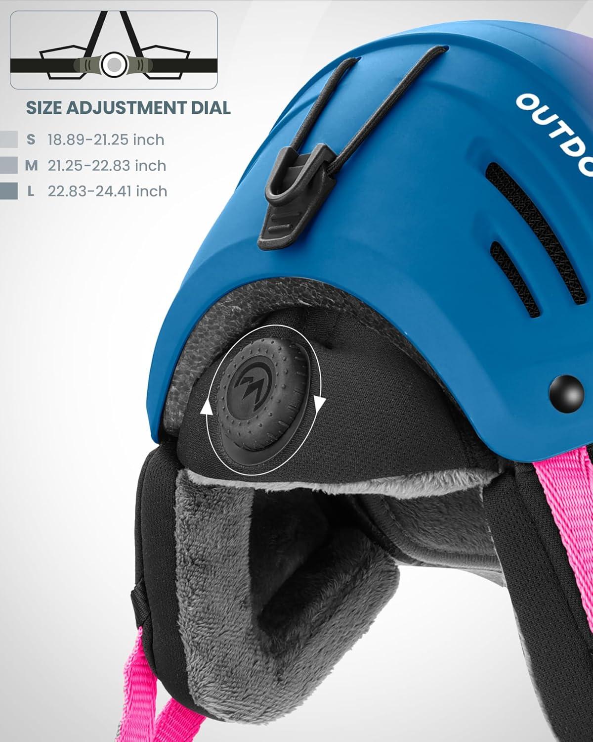 imageOutdoorMaster MIPS Ski Helmet Kelvin II MIPS Snow Sport Helmet Snowboard Helmet for Men Women ampamp YouthGradient Pink Blue