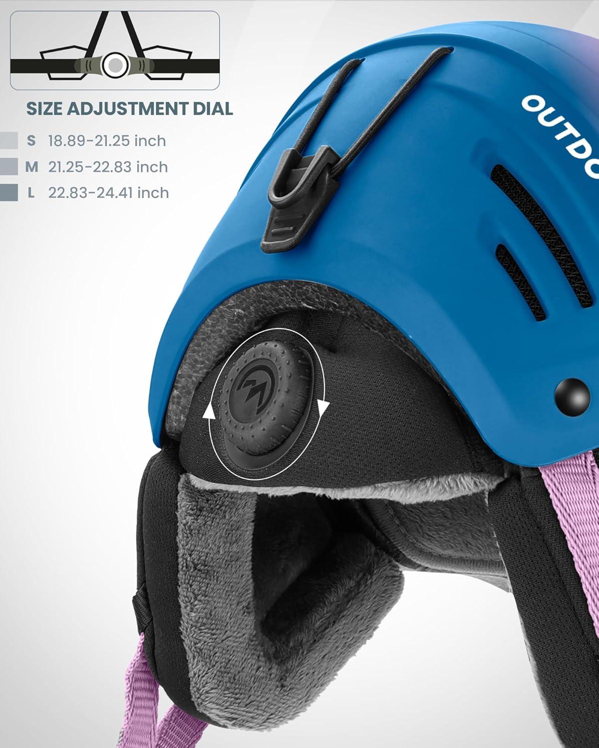 imageOutdoorMaster MIPS Ski Helmet Kelvin II MIPS Snow Sport Helmet Snowboard Helmet for Men Women ampamp YouthGradient Purple Blue