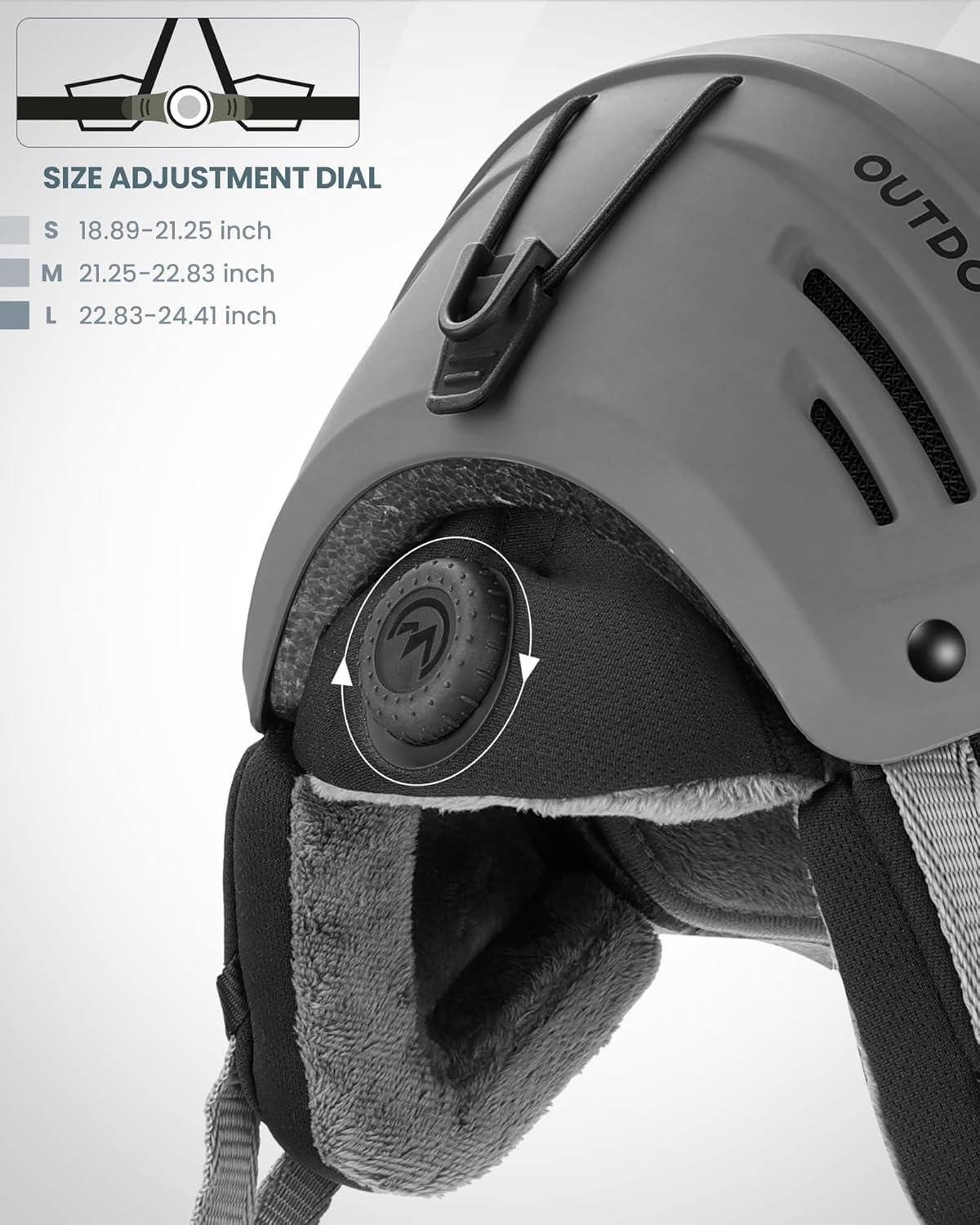 imageOutdoorMaster MIPS Ski Helmet Kelvin II MIPS Snow Sport Helmet Snowboard Helmet for Men Women ampamp YouthMatte Gray