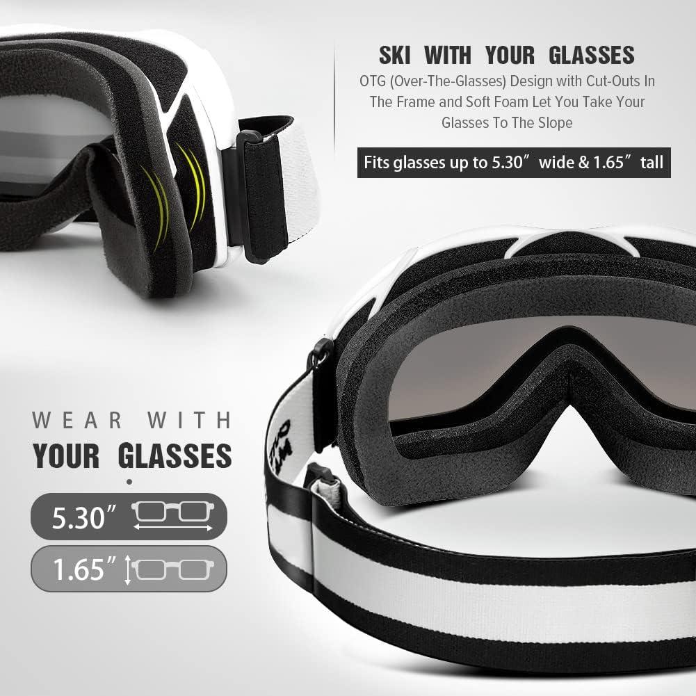 imageOutdoorMaster OTG Ski Goggles Over Glasses SkiSnowboard Goggles for Men Women ampamp Youth 100 UV ProtectionA1vlt 117