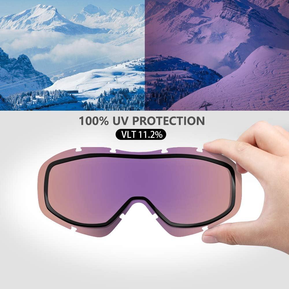 imageOutdoorMaster OTG Ski Goggles Over Glasses SkiSnowboard Goggles for Men Women ampamp Youth 100 UV ProtectionVlt 131