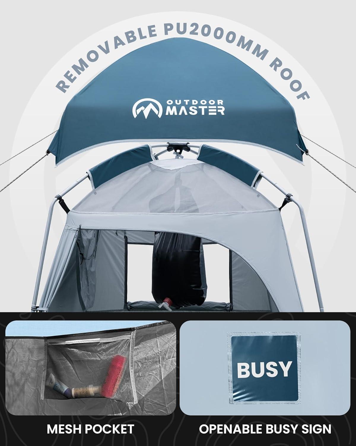 imageOutdoorMaster Privacy Shower Tent Changing Room Camp Toilet Shelter for Camping ampamp Beach