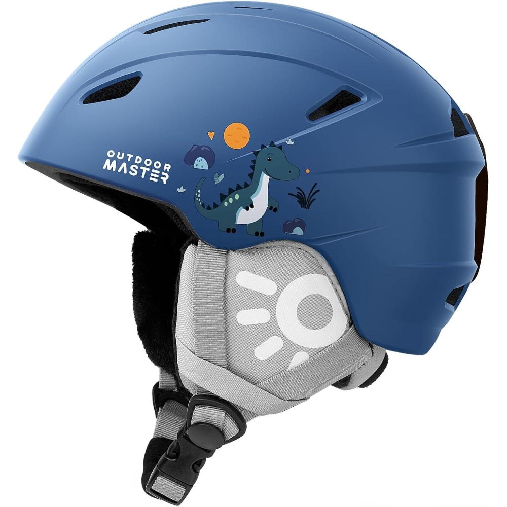 imageOutdoorMaster Anoa Kids Ski Helmet  Adjustable Snowboard Helmet  Durable PC Shell ShockAbsorbing EPS Core ampamp Cooling Vents  Certified Snow Sports Helmet for Boys Girls ampamp YouthBlue