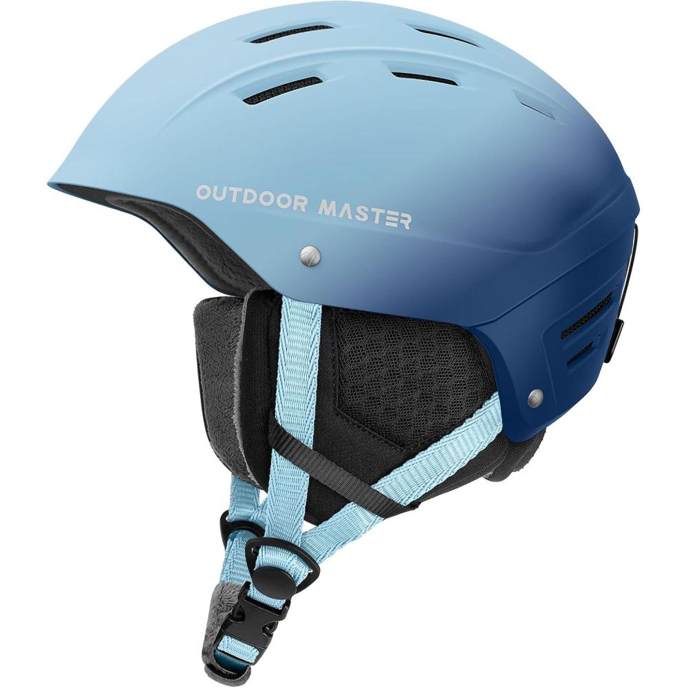 imageOutdoorMaster Kelvin II Ski Helmet Snow Sport Helmet Snowboard Helmet for Men Women ampamp YouthGradient Blue