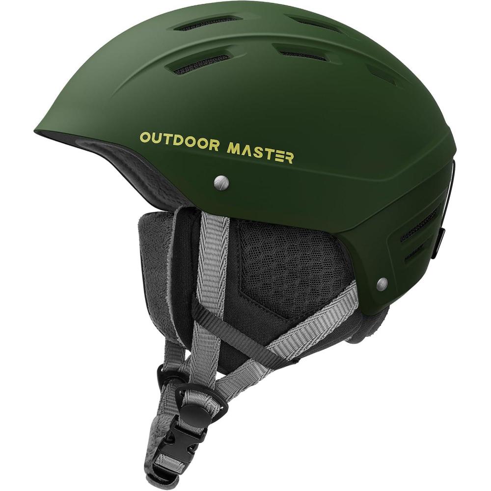 imageOutdoorMaster Kelvin II Ski Helmet Snow Sport Helmet Snowboard Helmet for Men Women ampamp YouthMatte Green