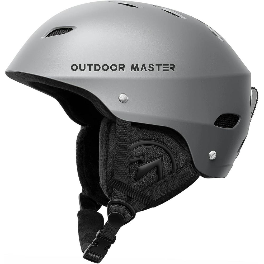 imageOutdoorMaster Kelvin Ski Helmet Snowboard Helmet for Men Women ampamp YouthGray