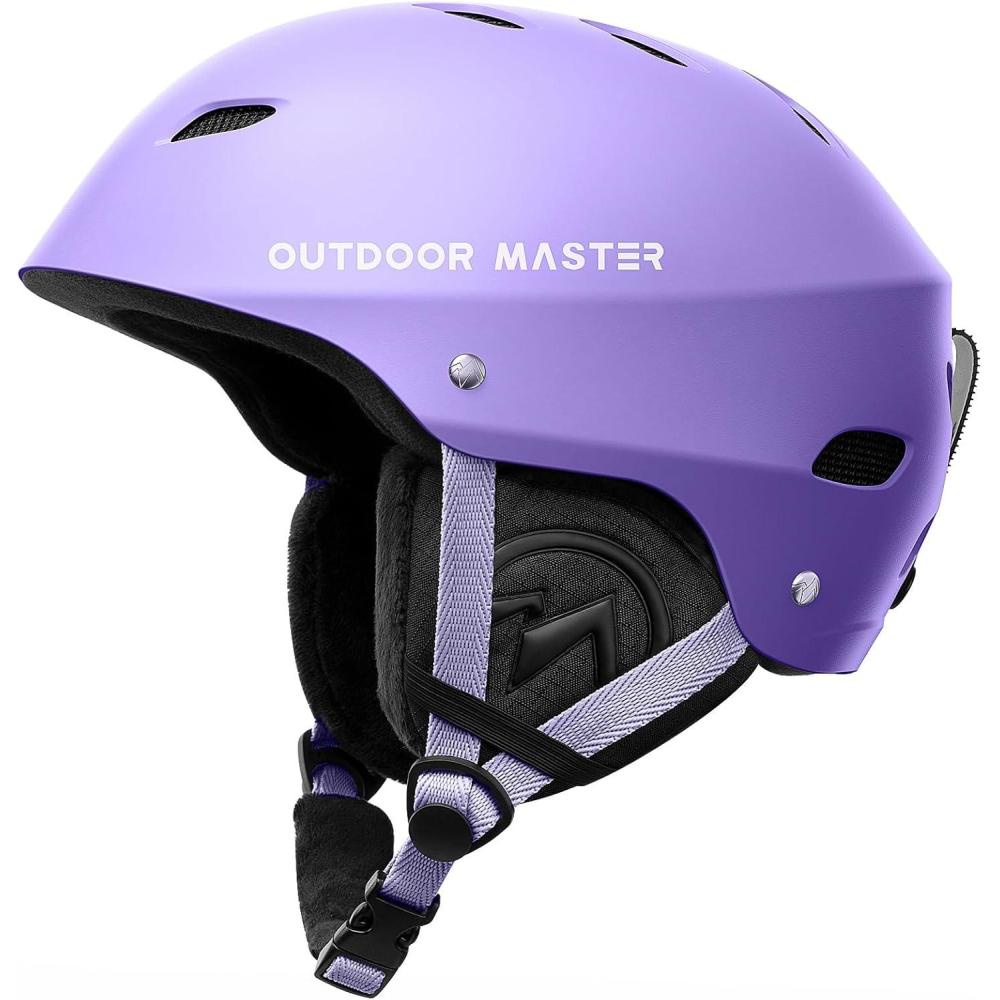 imageOutdoorMaster Kelvin Ski Helmet Snowboard Helmet for Men Women ampamp YouthMatte Purple
