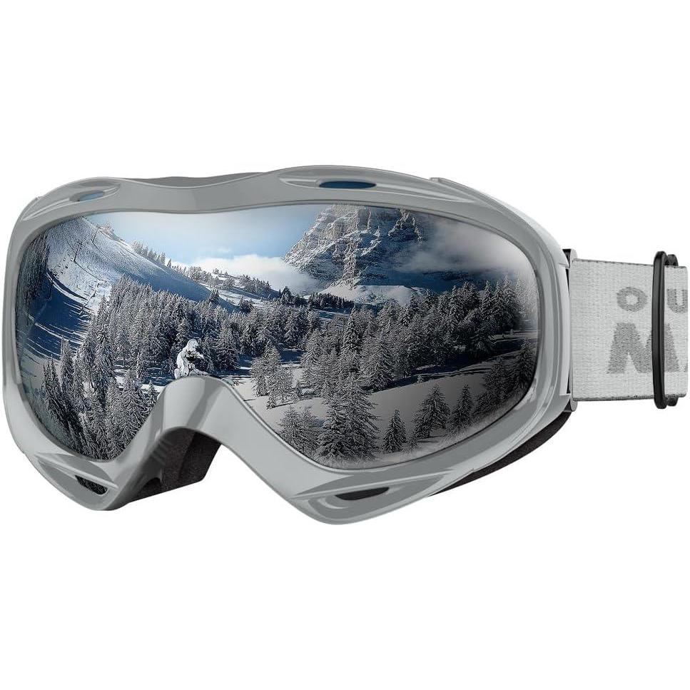 imageOutdoorMaster OTG Ski Goggles Over Glasses SkiSnowboard Goggles for Men Women ampamp Youth 100 UV ProtectionVlt 12